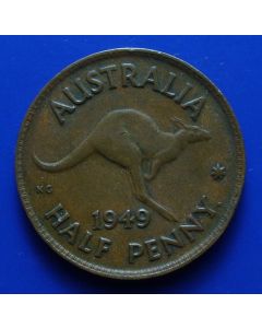 Australia  ½ Penny1949km#42 