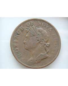 Nova Scotia Half Penny1824km# 1