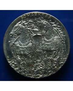 Finland 	 50 Markkaa	1981	 - 80th Birthday of President Kekkonen - Horses / Silver 
