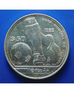  Mexico 	 50 Pesos	1986	 Silver  – 1986 World Cup Games