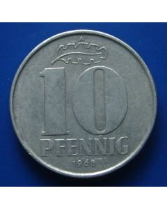 Germany Democratic Republic  10 Pfennig1968 km# 10 