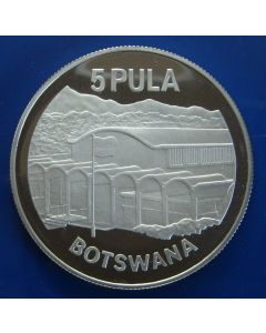 Botswana  5 Pula1976km# 9a  Schön# 10a