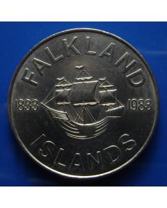 Falkland Islands 50 Pence1983km# 19  Schön# 19