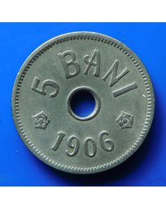 Romania  5 Bani1906Jkm#31 