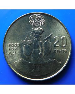 Solomon Islands 	 20 Cents	2012	unc -  F.A.O.