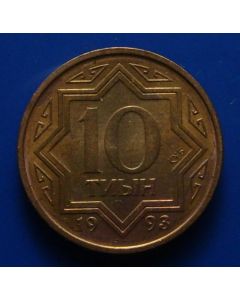 Kazakhstan  10 Tyin1993  - Clad Brass