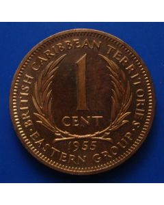 British Caribbean TerritoriesCent1955km# 2 Schön# 2    proof