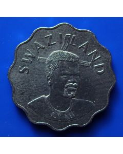 Swaziland  20 Cents 1975	 - Elephant head / unc