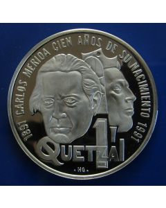 Guatemala  Quetzal1992 km# 279 