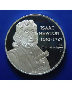 Somalia 10000 Shillings 1999	 Isaac Newton - Silver / Proof
