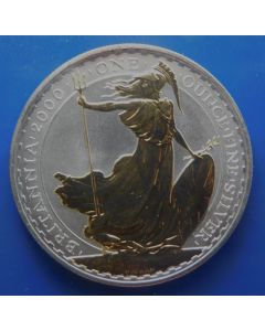 Great Britain  2 Pounds	2000	 Britannia holding trident – Gold Plated / Silver