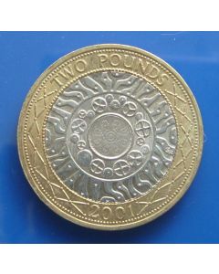 Great Britain  2 Pounds2001 km# 994