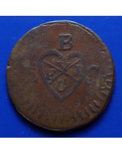 N. East Indies / British United East India Company ½ Stuiver 1813zkm#241   Scholten # 606