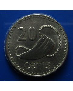 Fiji Islands  20 Cents1980km# 31   Schön# 31 unc