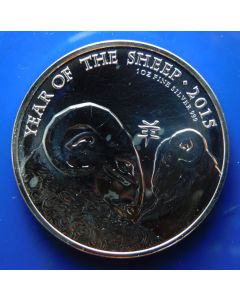 Great Britain  2 Pounds 2015	Chinese New Year - Year of the Sheep  – Silver