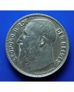 Belgium  Franc 1909 km# 56.1 - Silver