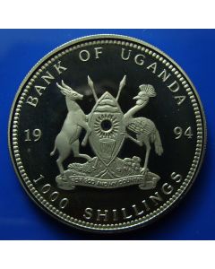 Uganda  1000 Shillings1994 km# 35   Schön# 35.2