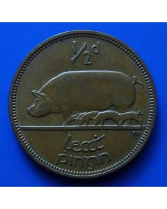 Ireland ½ Penny km# 2Sow with piglets
