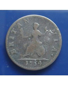 Great Britain  farthing1754 km# 581.2