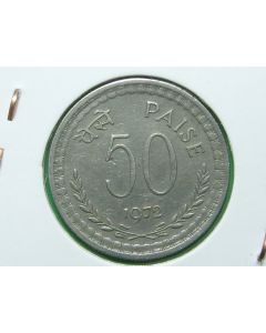 India 50 Paise1972Ckm#61 