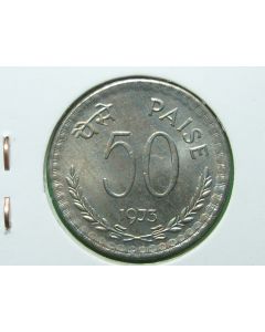 India 50 Paise1973Ckm#61
