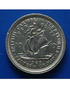 British Caribbean Territories 10 Cents1965km# 5 Schön# 5    prooflike