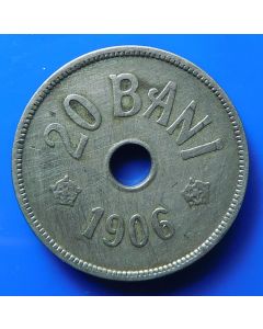 Romania  20 Bani1906Jkm# 33 