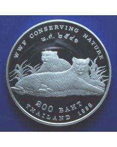 Thailand  200 Baht  2541 (1998)  	 WWF Conserving Nature – Tigers