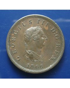 Great Britain  ½ penny1806 km# 662