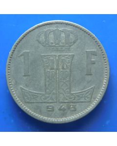 Belgium 	 Franc	1943	  Belgique-Belgie 