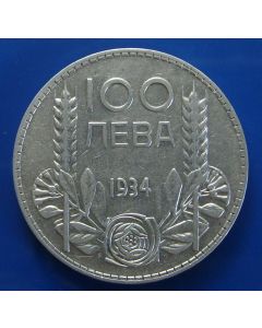 Bulgaria  100 Leva1934km# 45   