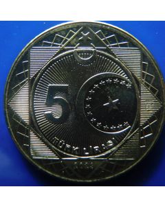 Turkey 	5 Lira	2023	 100th anniversary of the Republic of Türkiye – unc