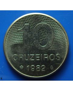 Brazil 10 Cruzeiroskm# 592.1 