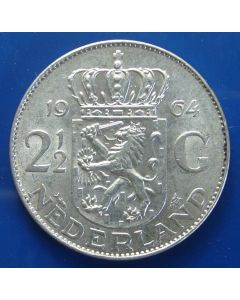 Netherlands   2½ Gulden1964 km# 185