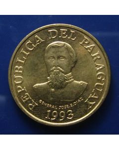 Paraguay 	 100 Guaranies	1993	 Ruins of Humaita - unc
