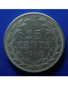 Liberia   25 Cents 1960 