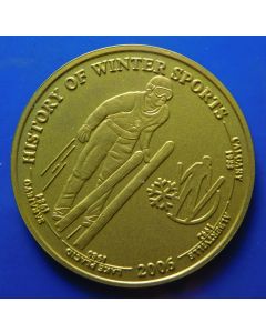 Liberia 	 5 Dollars	2006	 History of Wintersports - Coin made from Niobium