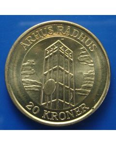 Denmark  20 Kroner2002 km# 889 