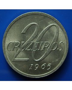 Brazil 20 Cruzeiros1965km# 573 