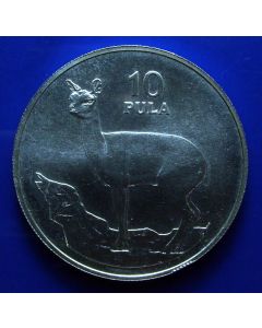 Botswana  10 Pula 1978	Klipspringer - Silver