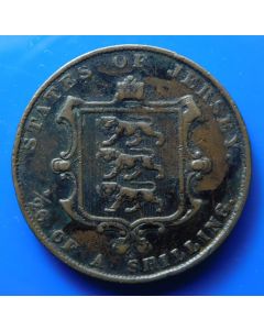 Jersey 1/26 Shilling 1861km# 2 - VICTORIA  D.G. BRITANNIAR