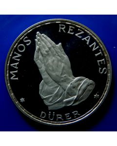 Equatorial Guinea 	50 Pesetas	1970	 Dürer's Praying Hands 