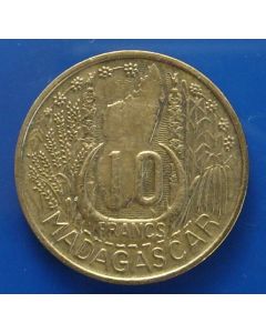 Madagascar  10 Francs1953km#  6 