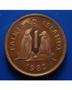 Falkland Islands Penny1982km# 2 Proof 
