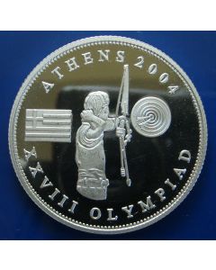 Somalia 	 Dollar	2004	 - Archer - Silver / Proof