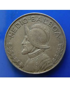 Panama ½ Balboa 1962 Silver