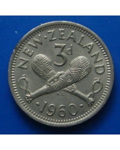 New Zealand  3 Pence km# 25.2