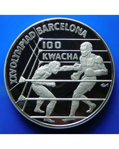 Zambia  100 Kwacha1992 km# 28  Schön#33