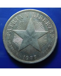 Carib.C.	 Peso	1933	  Silver