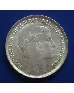 Uruguay  20 Centiesimos1945 km# 29   Schön# 13